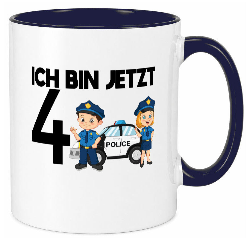 Ich bin jetzt 4 | Polizei 4. Geburtstag Jähriger Geschenk Geschenkidee lustiger