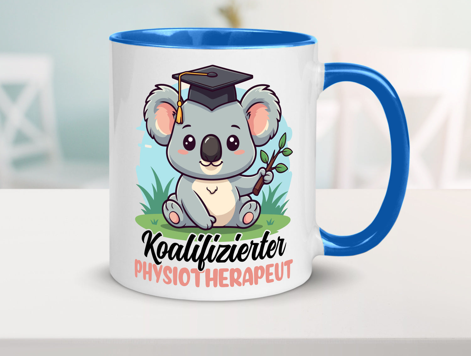 Koalifizierter Physiotherapeut Geschenk Humor Geschenkidee lustiger Spruch Tasse