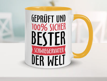 Bester Schwiegervater Geschenk Familie Geschenkidee lustiger Spruch Tasse