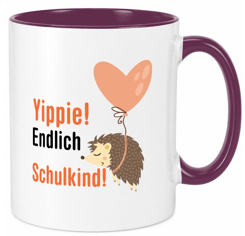 Schulkind | Einschulung 1. Klasse Grundschule v2 Geschenk Humor Geschenkidee Tasse