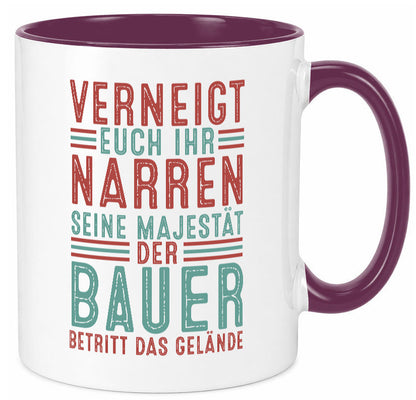 Verneigt euch: Bauer | Bauernhof Landwirtschaft v2 lustig Humor Geschenkidee