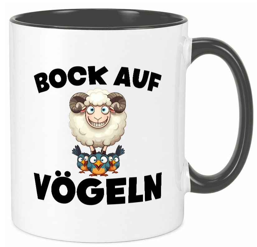 Bock auf Vögeln | Vögel Lustig v2 Humor Geschenkidee Geschenk Tasse