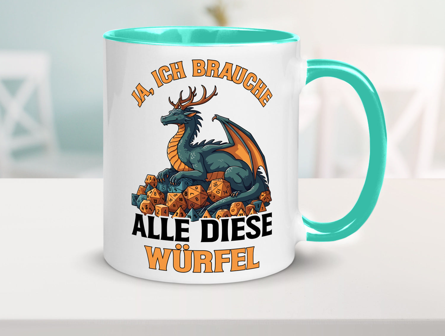 Ja ich brauche alle diese Würfel | Drache Rollenspiel v2 Geschenk Humor