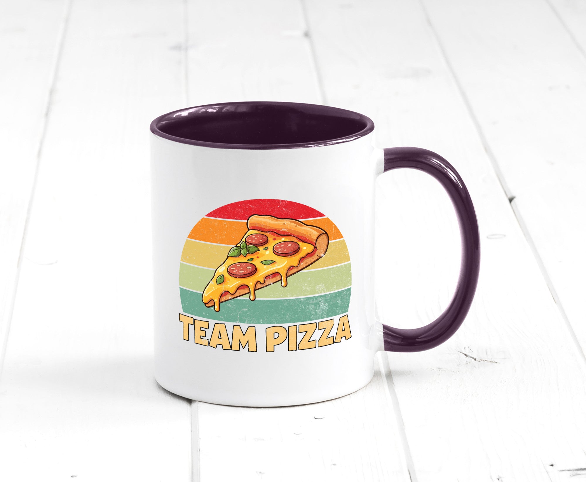 Team Pizza | Pizzaliebhaber Lover v2 Geschenkidee Humor Tasse