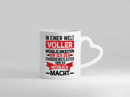 Ich bin der Fahrdienstleuter es möglich macht Geschenkidee Humor Tasse