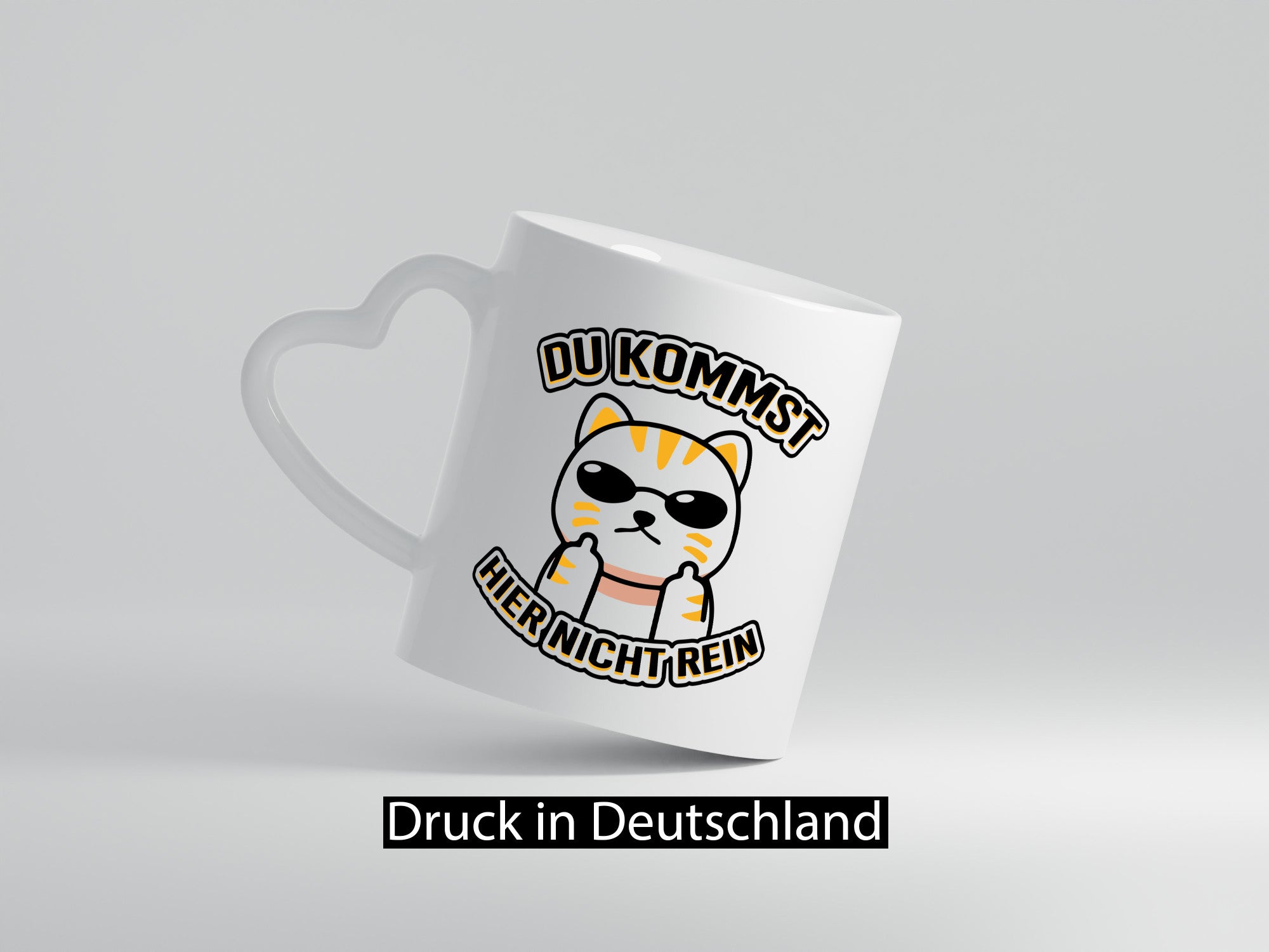 Du kommst hier nicht rein | Böse Katze Humor Tierliebhaber Geschenkidee Tasse