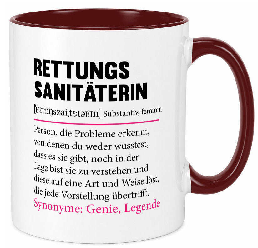 Rettungssanitäterin | Beruf Sanitäter Spruch v2 Humor Arbeit Kollegen Büro