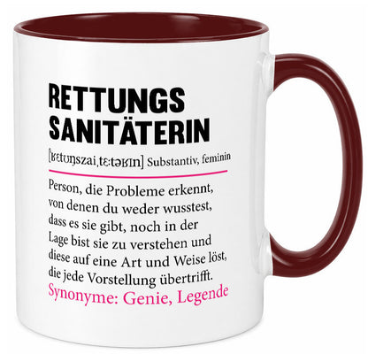 Rettungssanitäterin | Beruf Sanitäter Spruch v2 Humor Arbeit Kollegen Büro