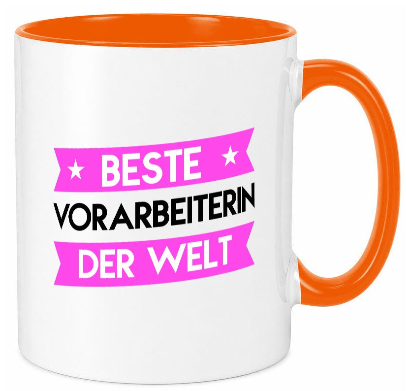 Beste Vorarbeiterin | Kollegin Teamleiter Geschenkidee Arbeit Kollegen Büro Tasse