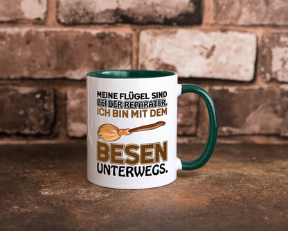 Flügel Reperatur lustig Humor Geschenkidee Geschenk Tasse