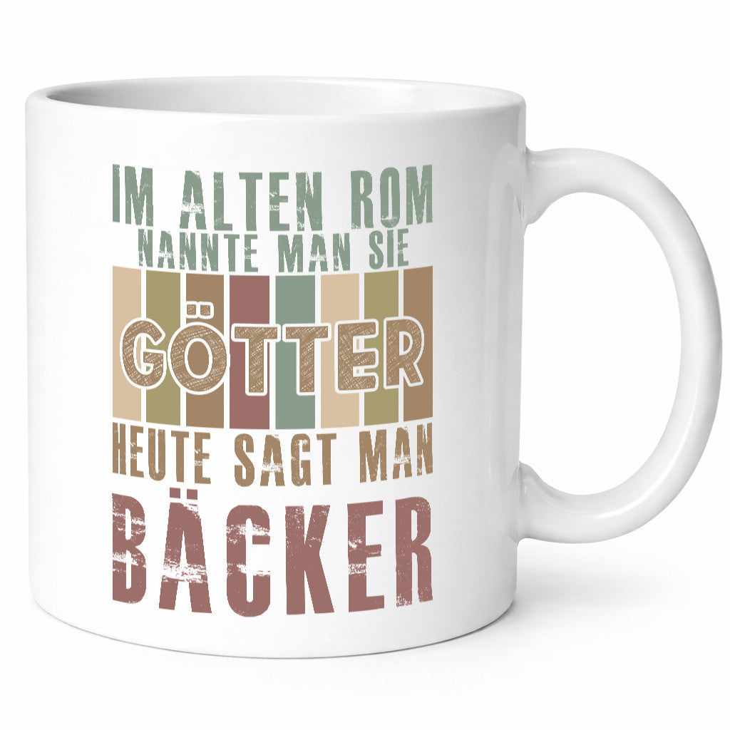 Heute sagt man: Bäcker | Bäckerei Backen Konditor Humor Geschenkidee Tasse