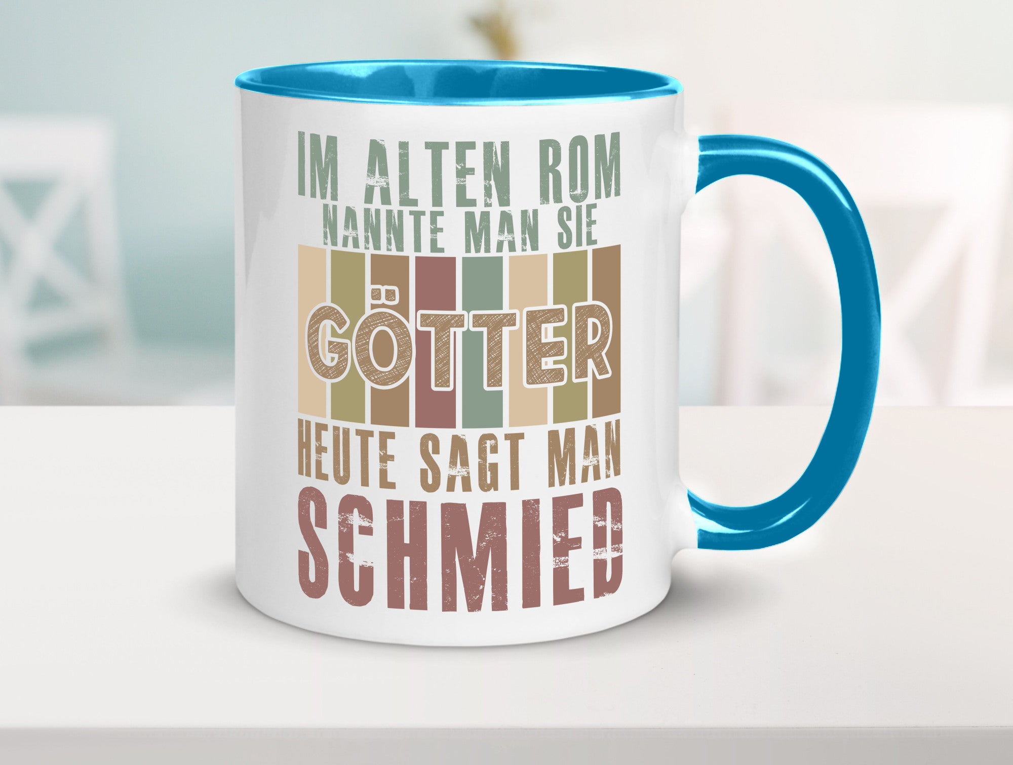 Heute sagt man: Schmied | schmieden lustig Humor Geschenkidee Geschenk Tasse