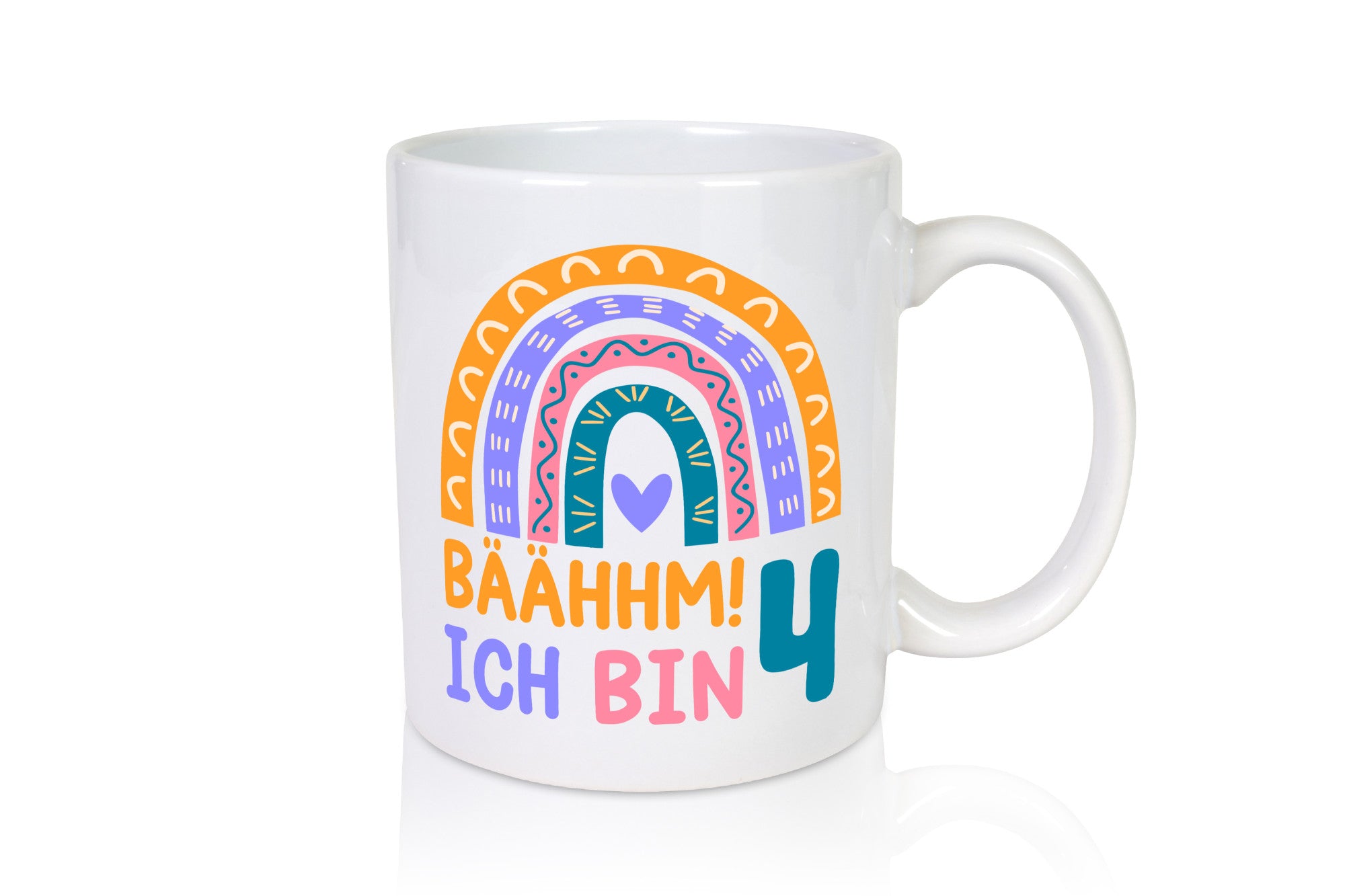 4. Geburtstag | 4 Jahre Regenbogen Bääm Mädchen Geschenk Geschenkidee lustiger