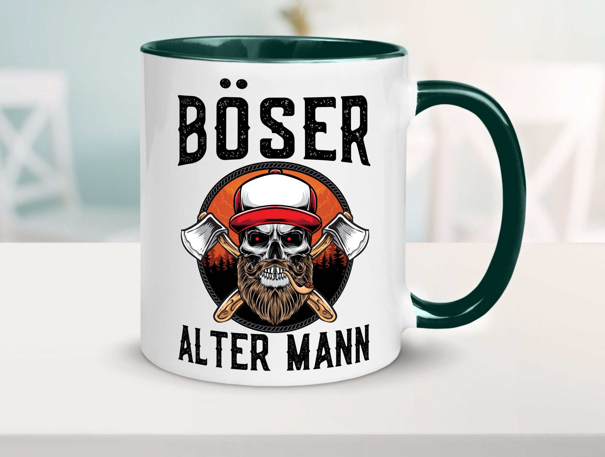Böser alter Mann Humor Geschenkidee Tasse