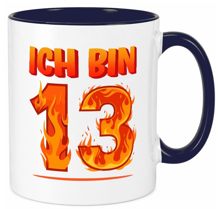 13. Geburtstag | 13 Jahre Drache lustiger Spruch Geschenk Geschenkidee Tasse