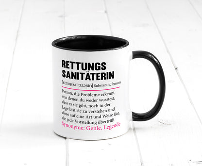 Rettungssanitäterin | Beruf Sanitäter Spruch v2 Humor Arbeit Kollegen Büro
