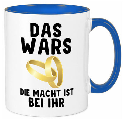 Die macht ist bei ihr | Hochzeit Tasse Ehemann Ehe Geschenk Humor Geschenkidee