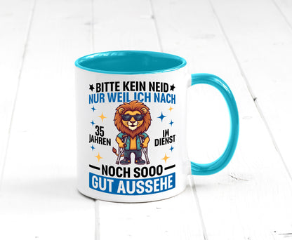 35 Jahre im Dienst | Arbeitsjubiläum Arbeit lustig Kollegen Büro Geschenk Tasse