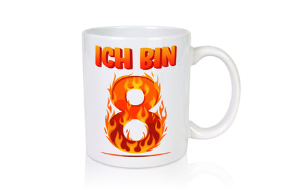 8. Geburtstag | 8 Jahre Drache lustiger Spruch Geschenk Geschenkidee Tasse