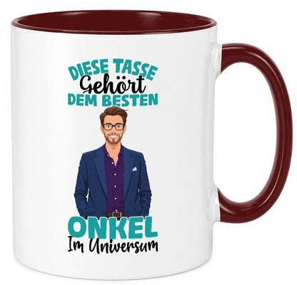Im Universum: Onkel | Neffe Bruder Familie lustiger Spruch Geschenk Tasse