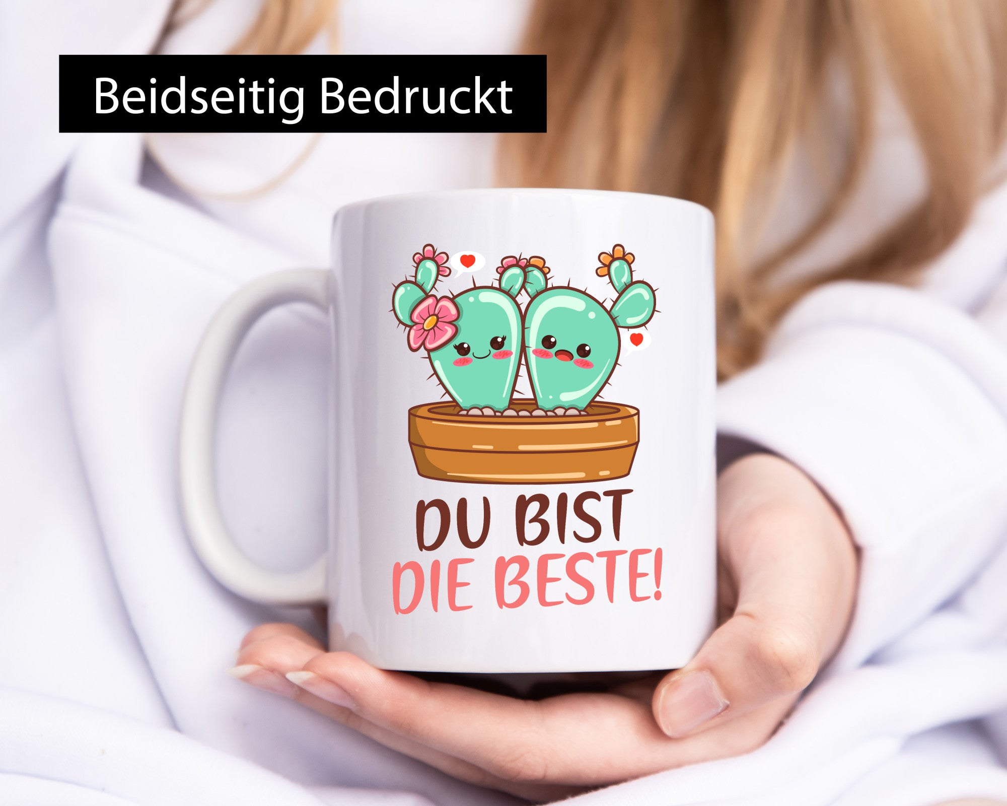 Du bist die Beste | Freundin Kaktus Best Freinds Geschenk Humor Geschenkidee