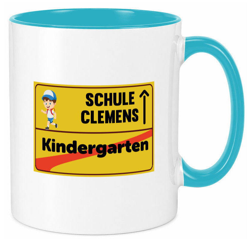 Bye Kindergarten | Schule Clemens Geschenkidee Humor Tasse