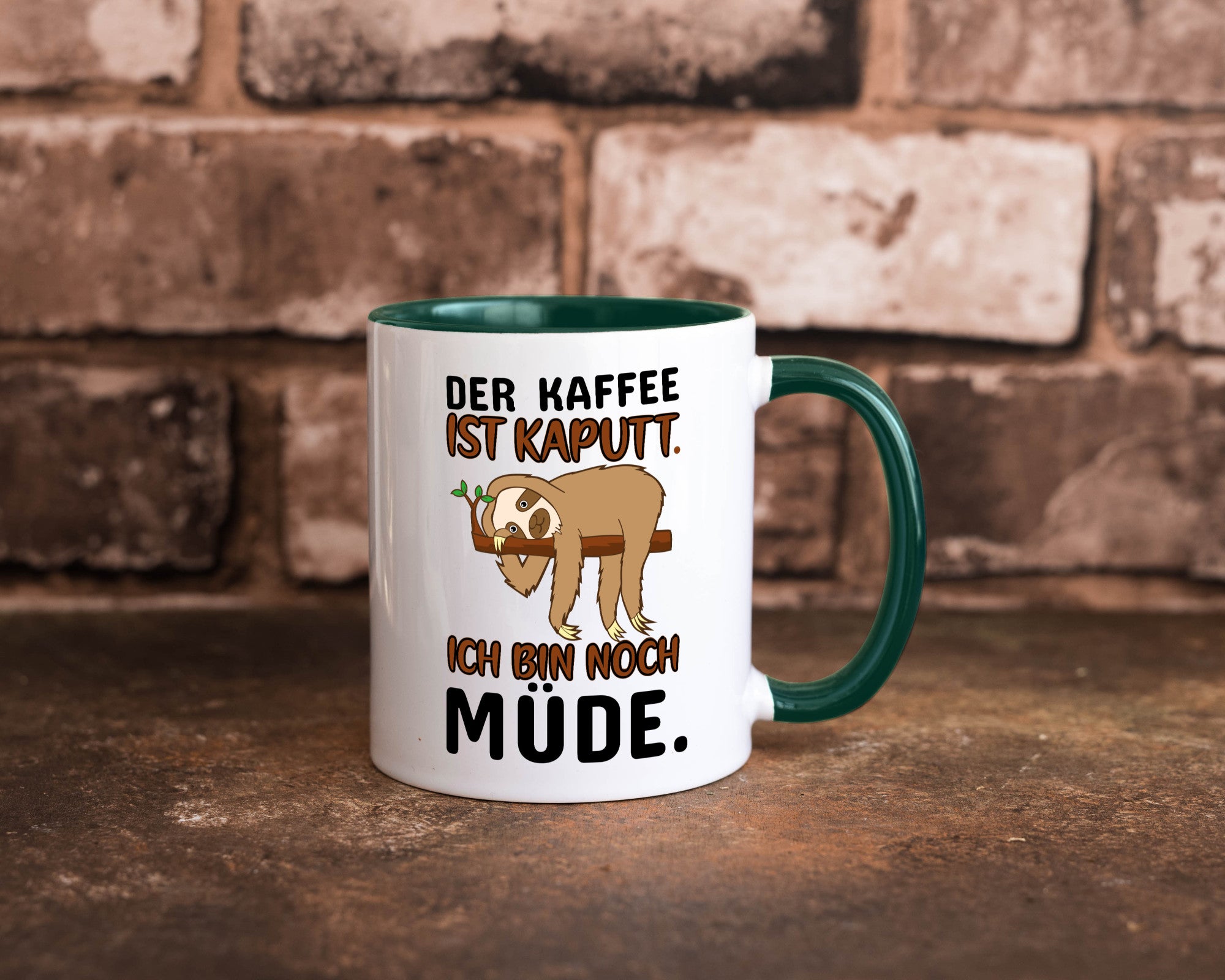 Der Kaffee ist kaputt v2 Geschenk Humor Geschenkidee lustiger Spruch Tasse