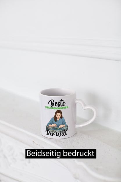 Beste Elektromechanikerin | Mechanikerin v2 Geschenkidee Humor Tasse