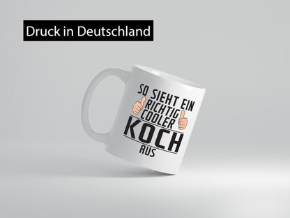 Richtig Cooler Koch | Chefkoch Humor Arbeit Kollegen Büro Geschenkidee Tasse