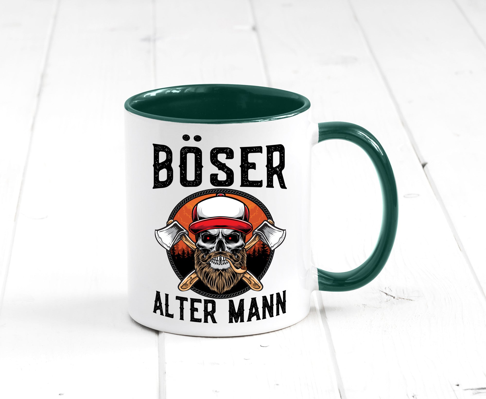 Böser alter Mann Humor Geschenkidee Tasse