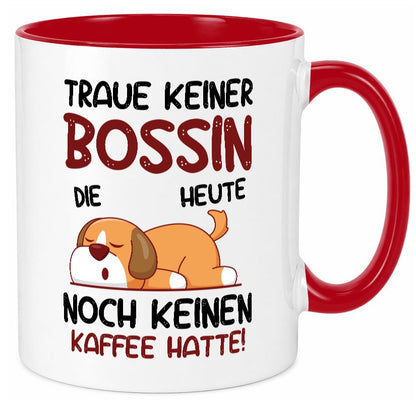 Traue keiner Bossin | Führungskraft Vorgesetzte lustiger Spruch Geschenk Humor Tasse