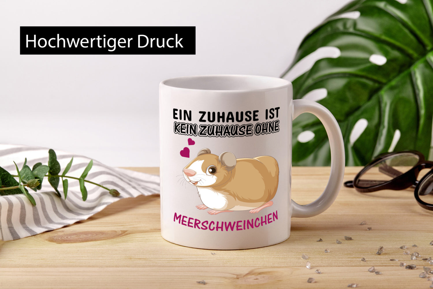 Ohne Meerschweinchen kein Zuhause Humor Geschenkidee Tasse