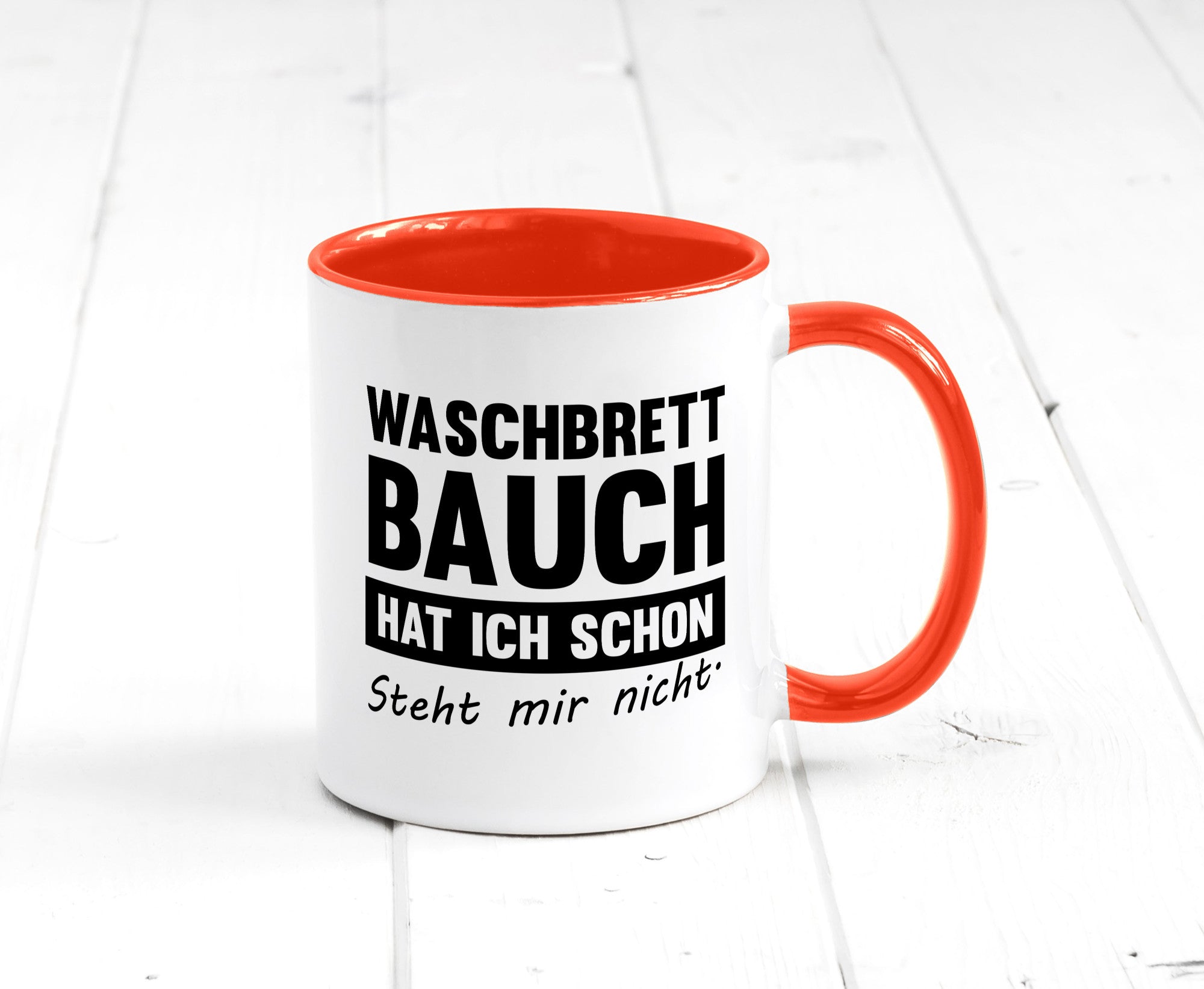 Waschbrettbauch steht mir nicht | Sixpack Gym lustiger Spruch Geschenk Humor