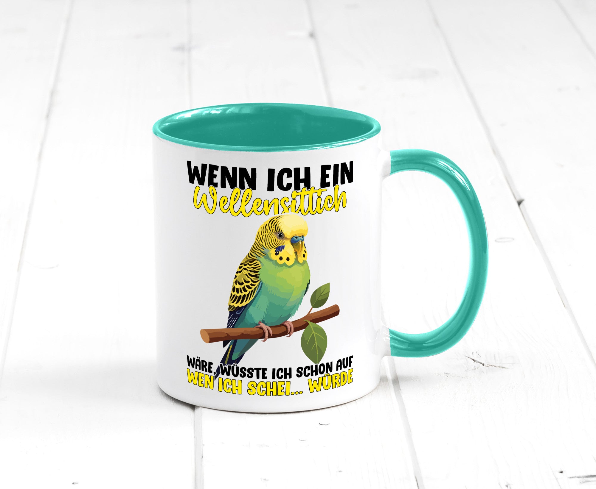 Wellensittich | Vogelbesitzer Humor Geschenkidee Tasse