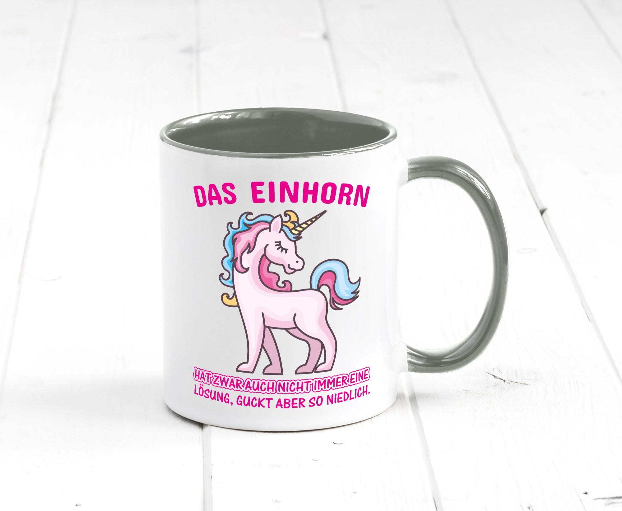 Niedliches Einhorn | lustige Tasse Frauen Mädchen lustiger Spruch Geschenk
