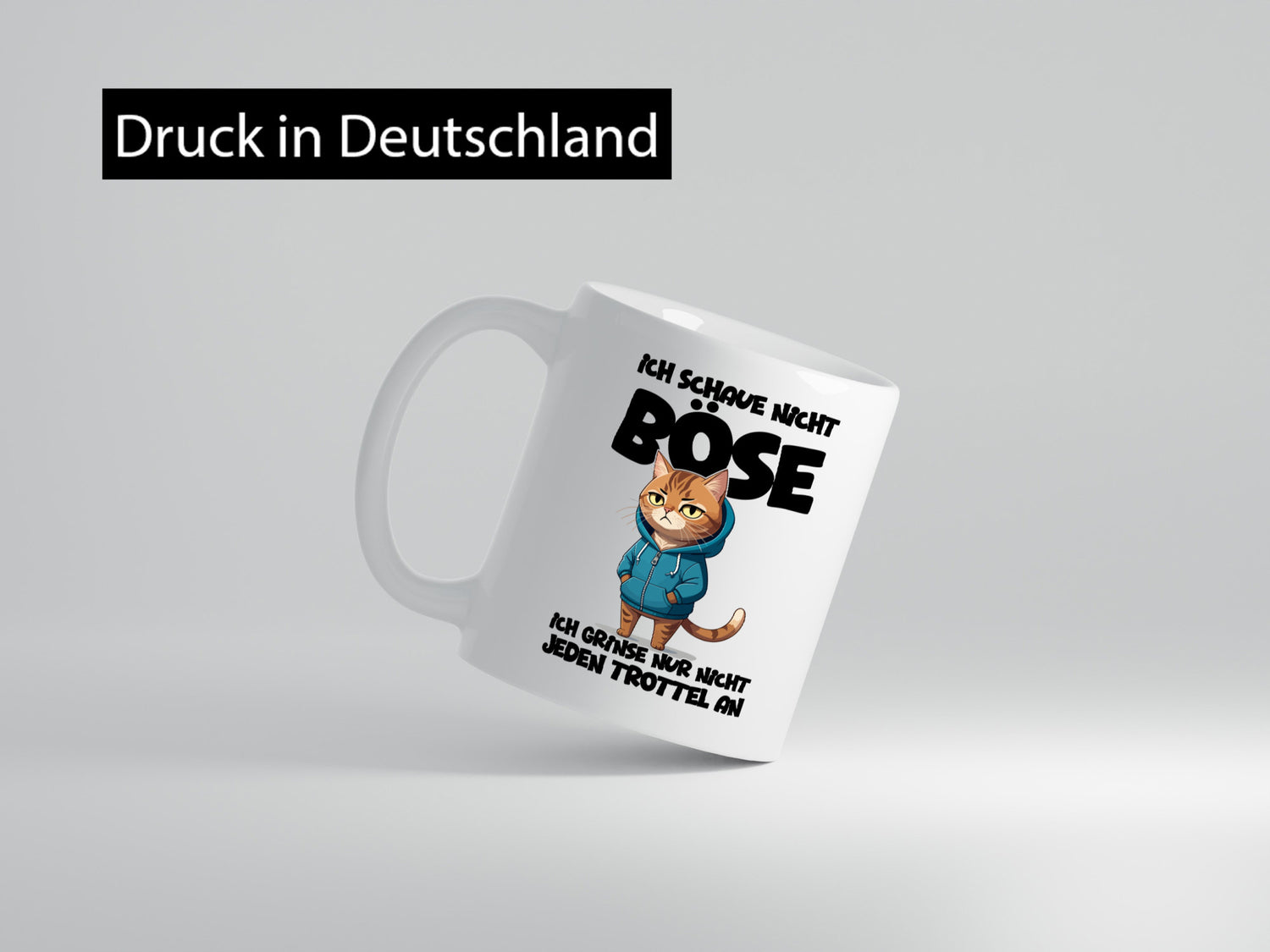 Ich schaue nicht böse | Katze Katzenliebhaber Geschenk Tierliebhaber Humor