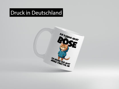 Ich schaue nicht böse | Katze Katzenliebhaber Geschenk Tierliebhaber Humor
