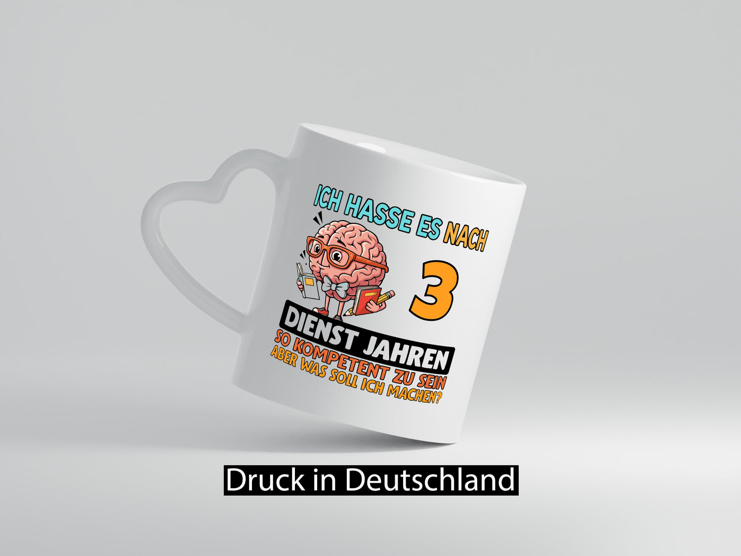 3 Dienstjahre | Arbeit Kompetent lustig Kollegen Büro Geschenk Tasse