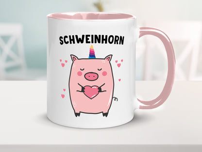 Schweinhorn lustig Humor Geschenkidee Geschenk Tasse