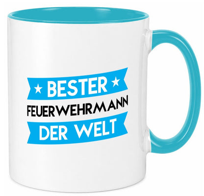 Bester Feuerwehrmann | Feuerwehr lustig Humor Geschenkidee Geschenk Tasse