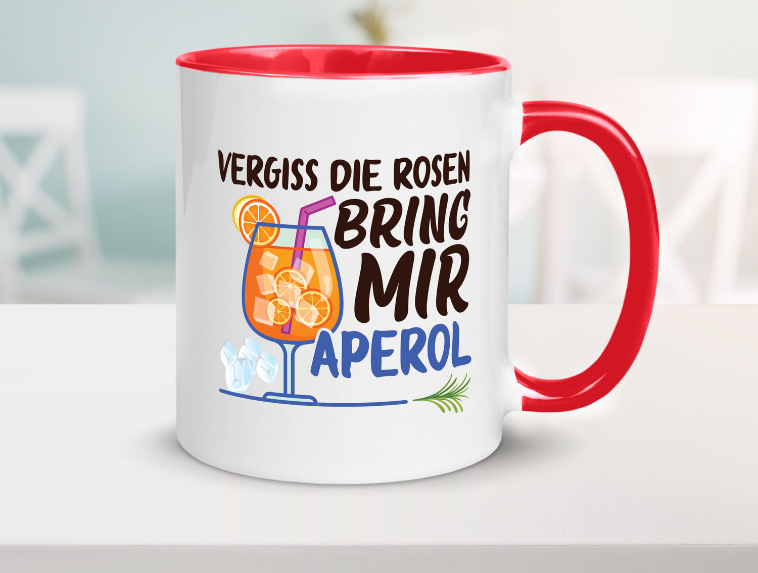 Bring mir Aperol | Rosen Paar Party Geschenkidee Humor Tasse