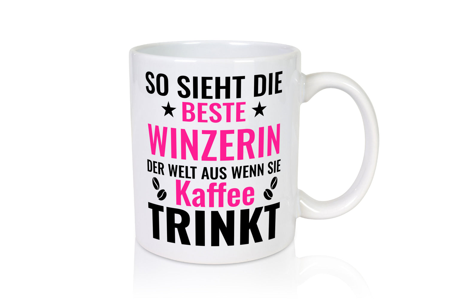 Kaffee trinkt: Winzerin | Weinbauer Wein lustig Humor Geschenkidee Geschenk