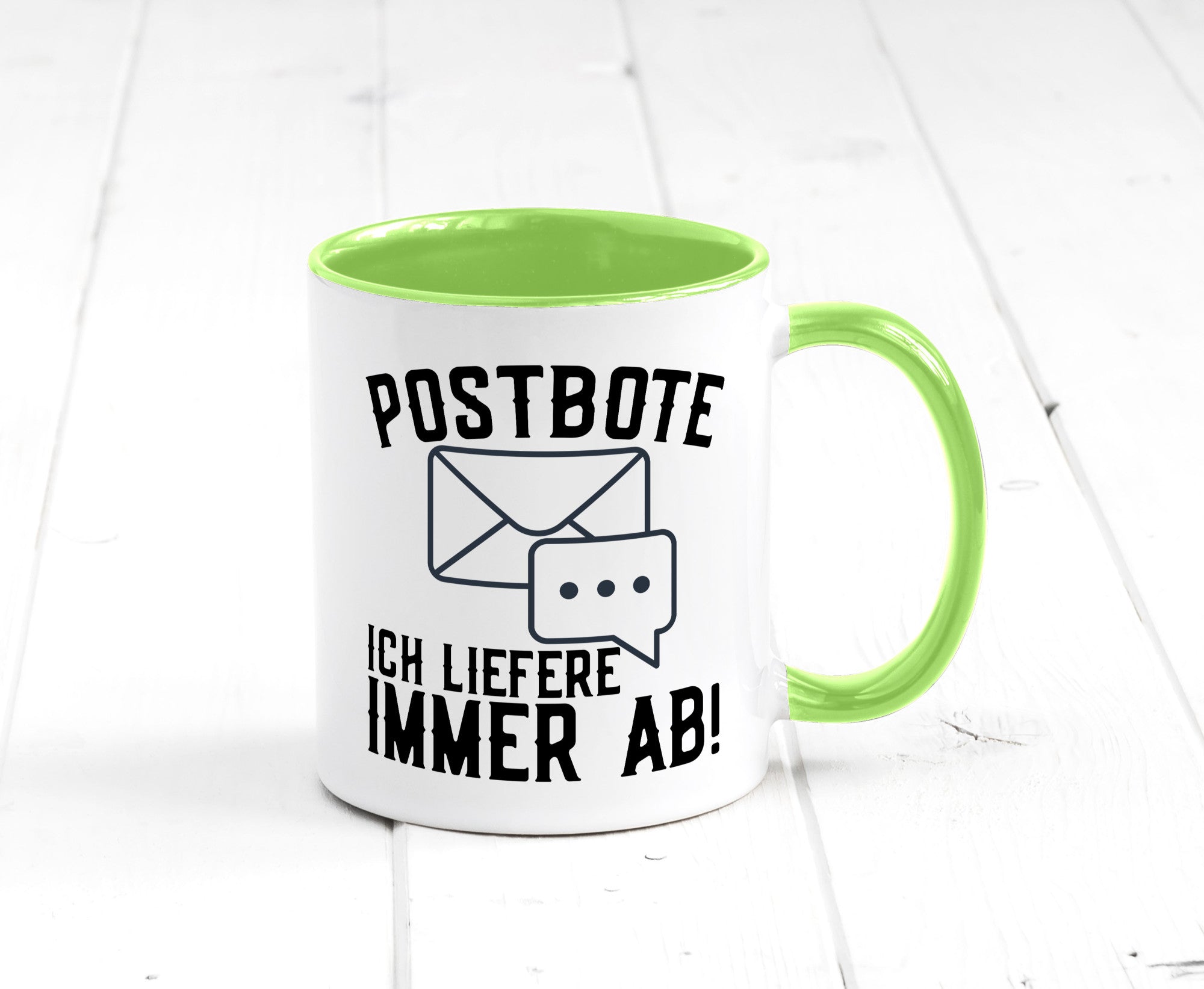 Ich liefere immer ab | Postbote Brief Zusteller Kurier Geschenk Humor