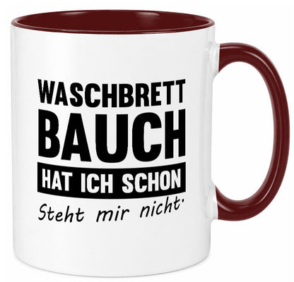 Waschbrettbauch steht mir nicht | Sixpack Gym lustiger Spruch Geschenk Humor