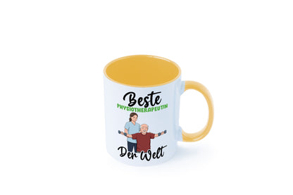 Beste Physiotherapeutin v3 lustig Humor Geschenkidee Geschenk Tasse