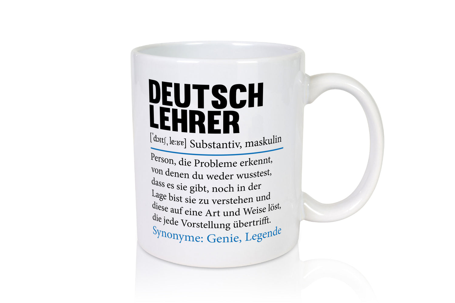 Deutschlehrer Spruch | Lehrer Schule Humor lustig Geschenkidee Geschenk Tasse