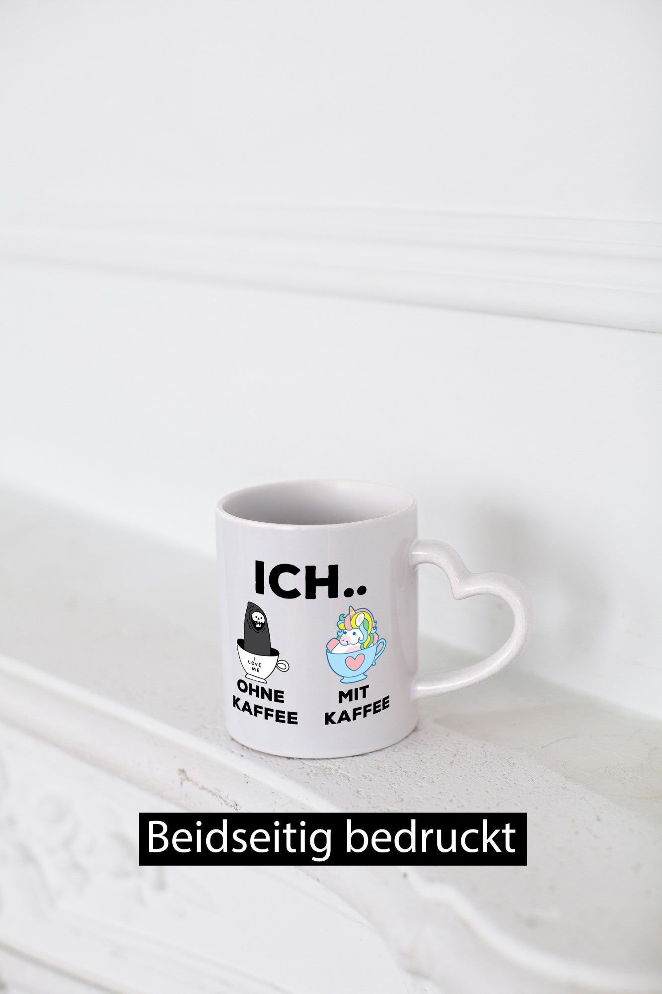 Ich Ohne Kaffee mit | Einhorn lustig Humor Geschenkidee Geschenk Tasse