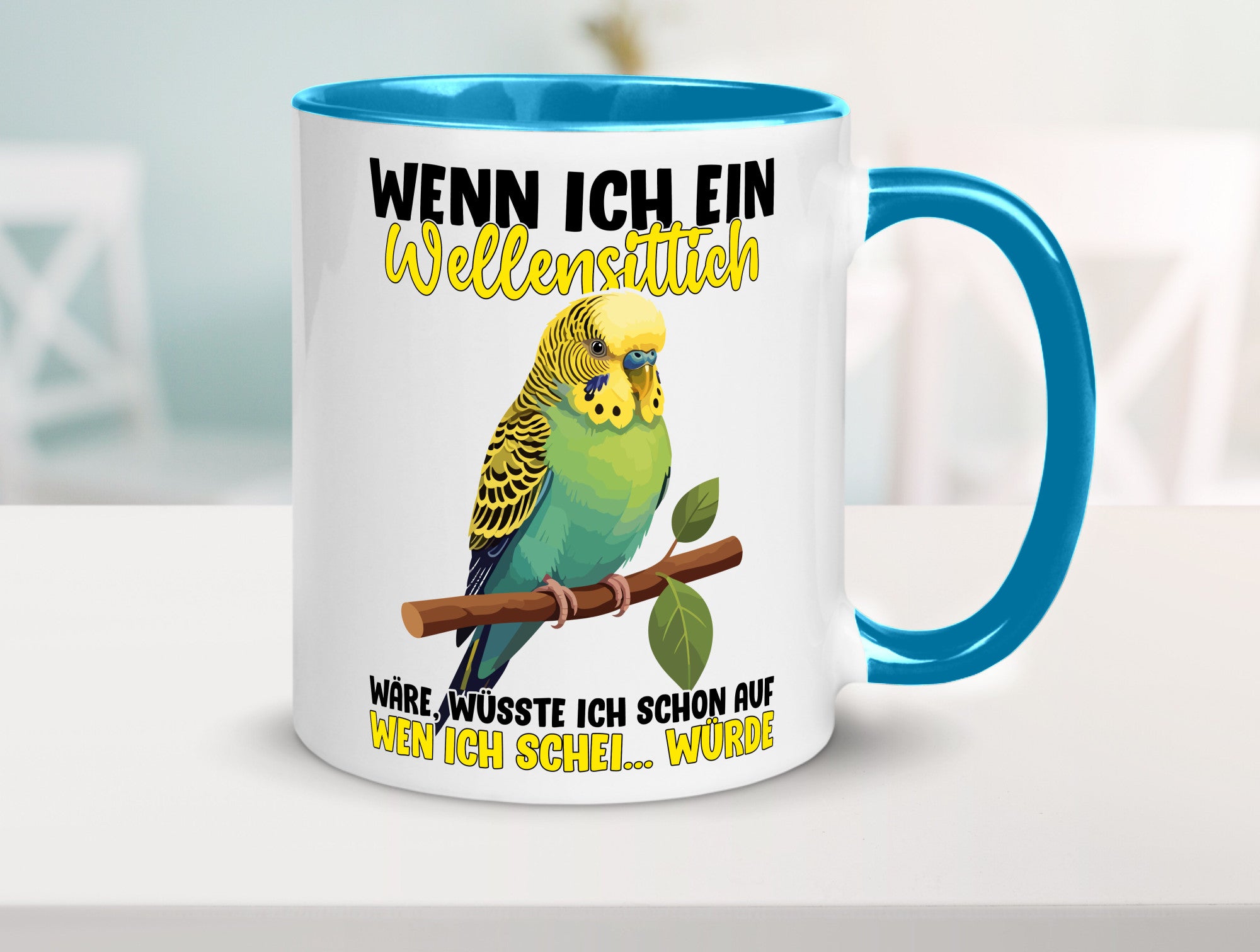Wellensittich | Vogelbesitzer Humor Geschenkidee Tasse