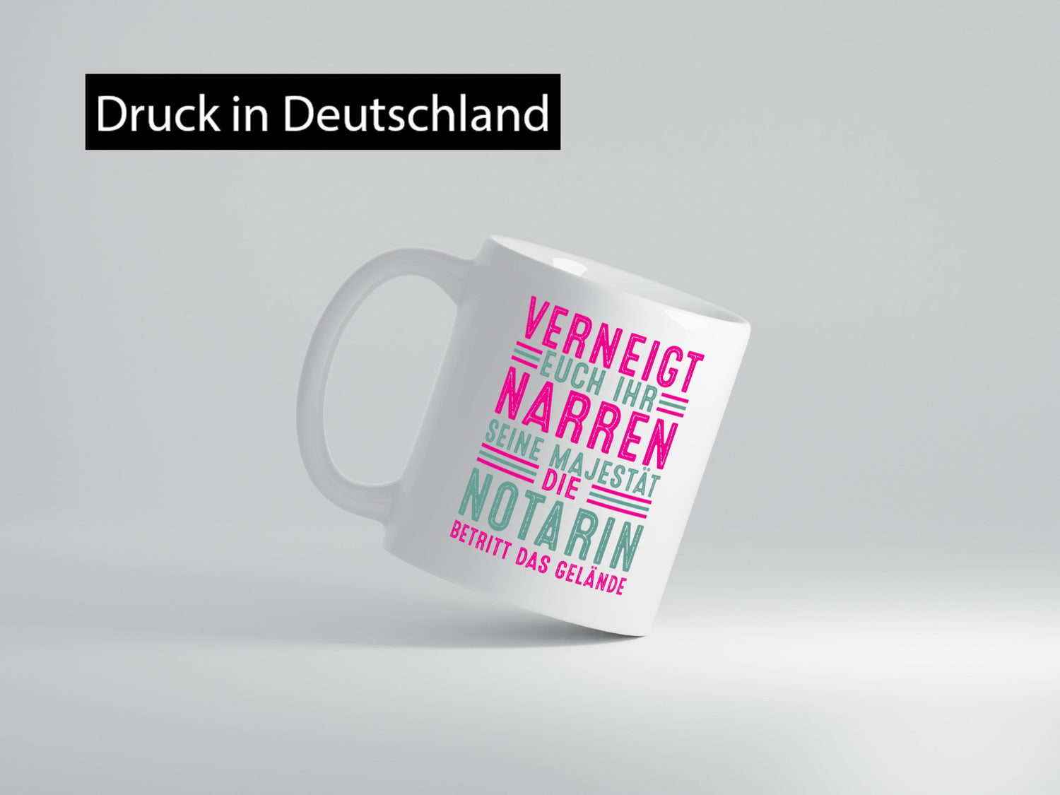 Verneigt euch: Notarin | Juristin lustig Humor Geschenkidee Geschenk Tasse