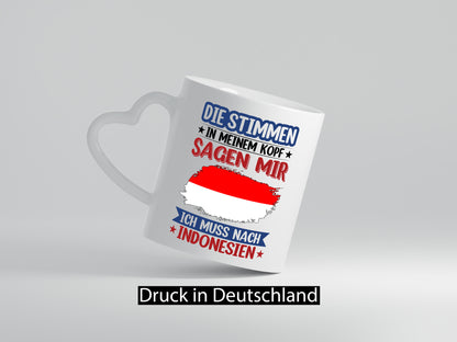 Indonesien | Urlaub Stimmen in meinem Kopf Traumland Geschenk Humor